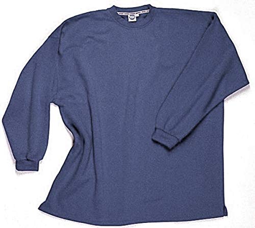 HONEYMOON Übergrößen Basic Sweatshirt Stahlgrau ohne Bündchen unten 5XL von HONEYMOON