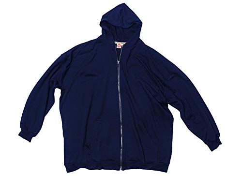 Honeymoon Übergrößen !!! Tolle Kapuzen-Sweatjacke Navy mit 2 Känguru-Taschen, vorne durchgehendem Reißverschluß und Saumbündchen 5XL von Honeymoon