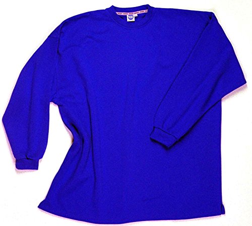 Übergrößen !!! Basic Sweatshirt Honeymoon Blau ohne Bündchen unten 10XL von Honeymoon