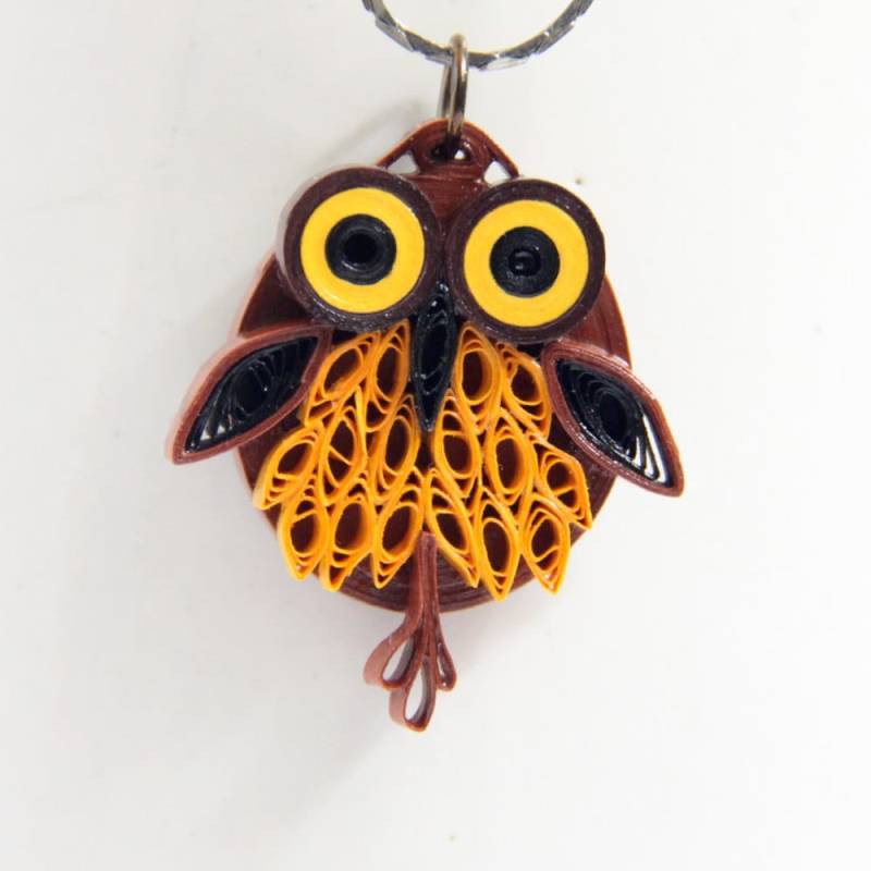 Eule Anhänger Braun Und Orange Eco Freundliche Mode Handgemacht Von Papier Quilling Artisan Jewelry Eule Anhänger Braun Und Orange Eco Freundliche Mode Handgemacht Von Papier Quilling Artisan Jewelry von HoneysHive