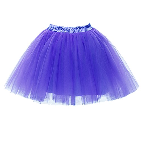 Honeystore Damen's Mini Tutu Ballett Mehrschichtige Rüschen Unterkleid Violett von Honeystore