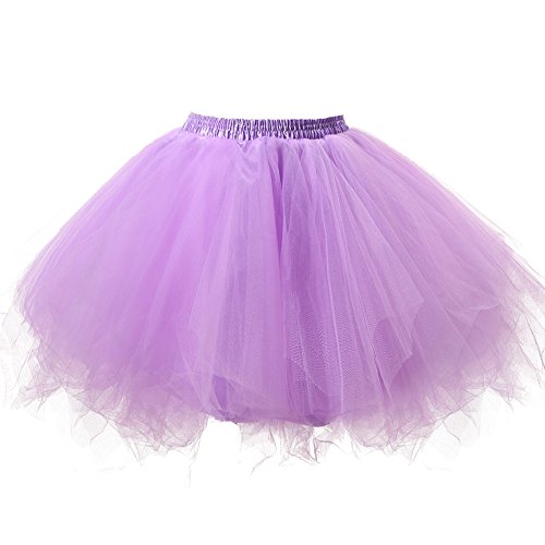 Honeystore Damen's Tutu Unterkleid Rock Abschlussball Abend Gelegenheit Zubehör Lavendel von Honeystore