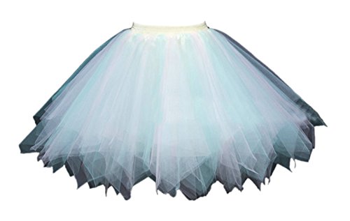 Honeystore Damen's Tutu Unterkleid Rock Abschlussball Abend Gelegenheit Zubehör Minze und Rosa von Honeystore