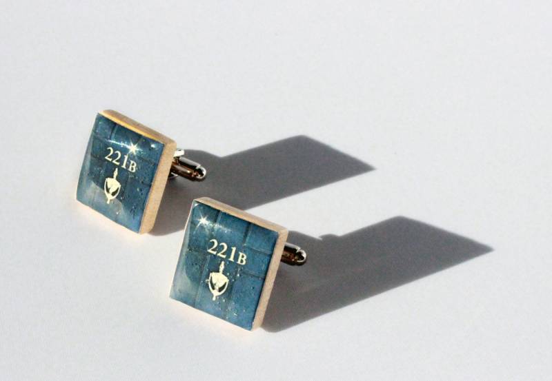 221B Baker Street Scrabble Manschettenknöpfe - Sherlock Inspiriert von HoneysuckleRoseC