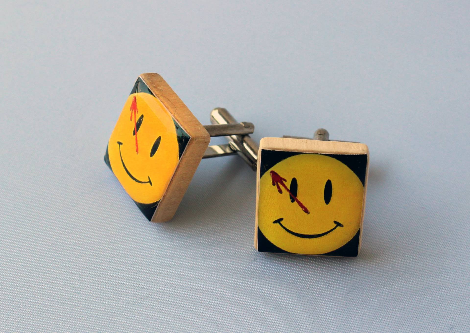 Watchmen Manschettenknöpfe Komiker Smiley Scrabble Manschettenknöpfe von HoneysuckleRoseC