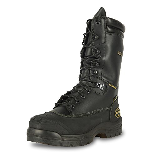 Oliver 65 Series 25,4 cm Leder Pannensichere wasserdichte Herren Stahlkappe Bergbaustiefel mit Mittelfußschutz, Schwarz (65690) von Honeywell