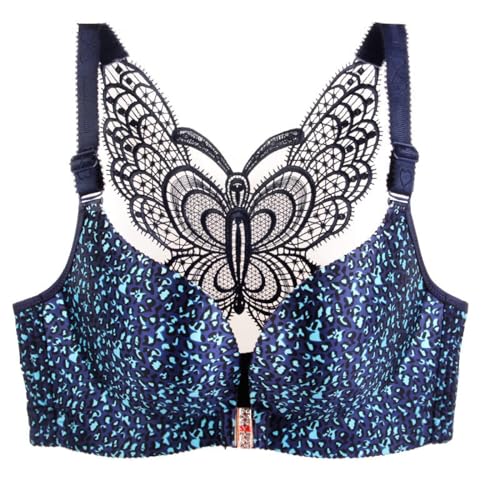 HongXINGDd Spitze Schmetterling Rücken Push-Up Ungepolsterter Bügel-BH Color3 95C von HongXINGDd