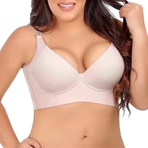 HongXINGDd Tiefe Körbchen für Damen verbergen Rückenfettformung in Kombination mit Push-up-BHS mit voller Rückenabdeckung Colour 90A HongXINGDd Tiefe Körbchen für Damen verbergen Rückenfettformung in Kombination mit Push-up-BHS mit voller Rückenabdeckung Colour 90A von HongXINGDd