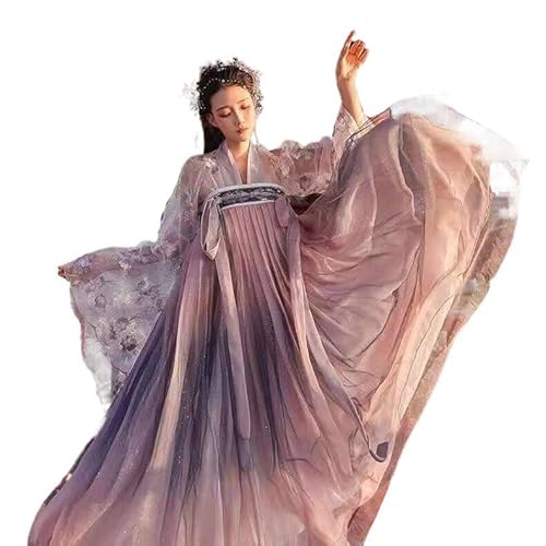 HongYa 2020 Traditionelle Frauen Blume Hanfu Kleid Altes chinesisches Kostüm Schöner Tanz Hanfu Originale Prinzessin Tang Dynastie Robe von HongYa