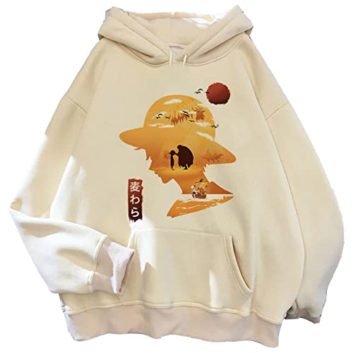Luffy Gear 5 Kapuzenpullover Herren Damen One Piece Streetwear Bedruckter Pullover Harajuku Y2k Aesthetic Hoodies von Honghuang