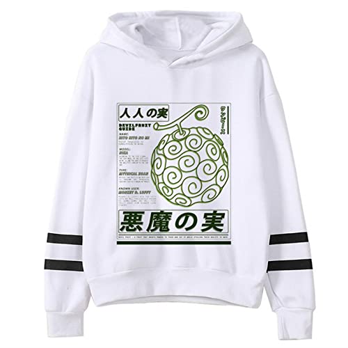 One Piece Hoodies Luffy Gear 5 Kapuzenpullover Men Grunge Printed Y2k Aesthetic Hoodies von Honghuang