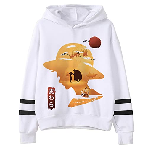 One Piece Hoodies Luffy Gear 5 Kapuzenpullover Men Grunge Printed Y2k Aesthetic Hoodies von Honghuang