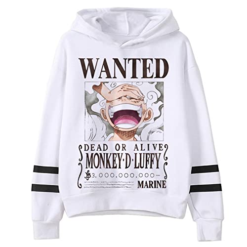 One Piece Hoodies Luffy Gear 5 Kapuzenpullover Men Grunge Printed Y2k Aesthetic Hoodies von Honghuang