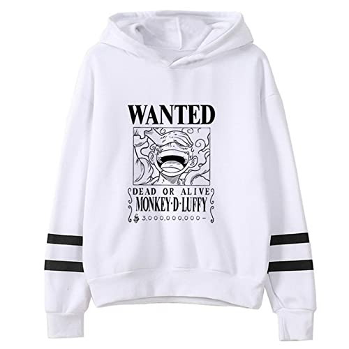 One Piece Hoodies Luffy Gear 5 Kapuzenpullover Men Grunge Printed Y2k Aesthetic Hoodies von Honghuang