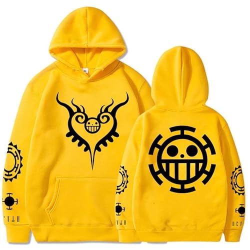 One Piece Kapuzenpullover Loose Unisex Hoodie Law Printing Pullover von Honghuang