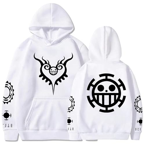 One Piece Kapuzenpullover Loose Unisex Hoodie Law Printing Pullover von Honghuang