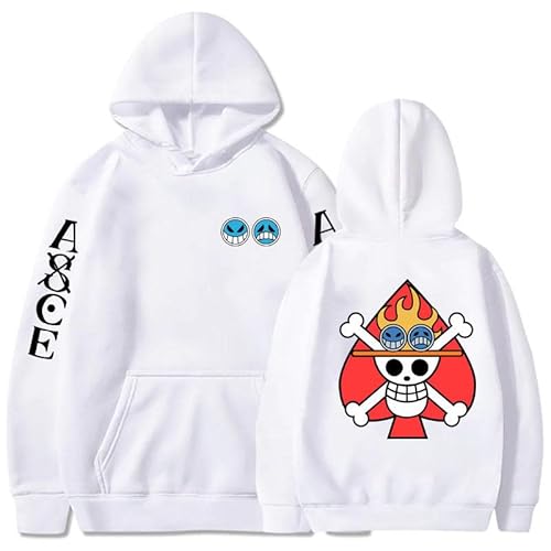 One Piece Portgas D Ace Kapuzenpullover Streetwear Bedruckte Männer/Frauen Anime Cartoon Winter Jacke Sweatshirt von Honghuang