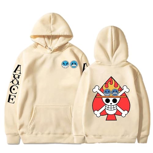 One Piece Portgas D Ace Kapuzenpullover Streetwear Bedruckte Männer/Frauen Anime Cartoon Winter Jacke Sweatshirt von Honghuang