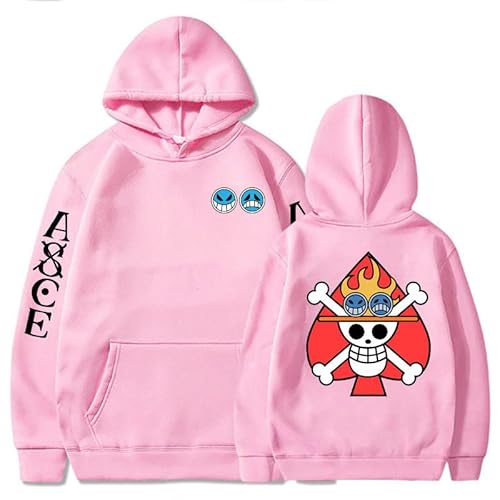 One Piece Portgas D Ace Kapuzenpullover Streetwear Bedruckte Männer/Frauen Anime Cartoon Winter Jacke Sweatshirt von Honghuang