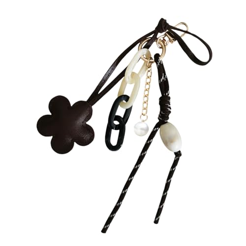 Hongvarey Niedlicher Schlüsselanhänger für Damen, Schlüsselanhänger für Geldbörse, Handtasche, Rucksäcke, modisches Taschenzubehör, Blumen-Kaffee, Small Hongvarey Niedlicher Schlüsselanhänger für Damen, Schlüsselanhänger für Geldbörse, Handtasche, Rucksäcke, modisches Taschenzubehör, Blumen-Kaffee, Small von Hongvarey
