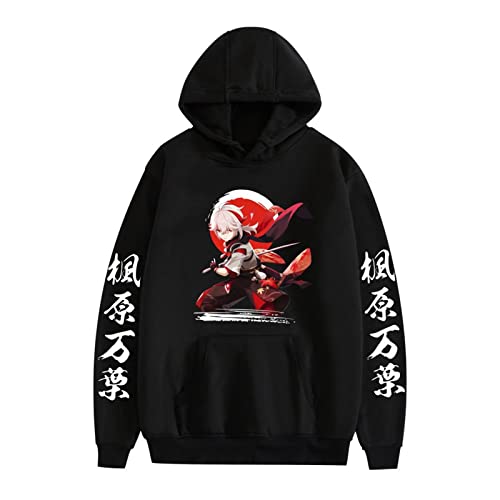 Genshin Impact Hoodie Kaedehara Kazuha Cosplay Kostüm Langarm Sweatshirt Unisex Freizeitkleidung Anime Spiel Cosplay Pullover Jumper von Hongwenstore