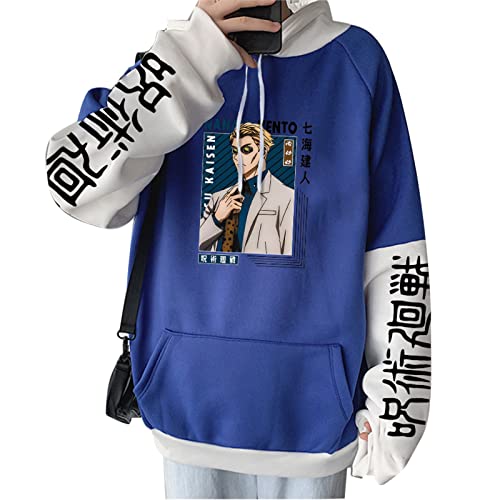 Unisex Jujutsu Kaisen Hoodie Nanami Kento Cosplay Kostüm Langarm Pullover Sweatshirt für Männer Frauen von Hongwenstore