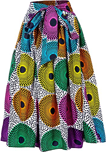 HongyuAmy Damenrock, afrikanischer Druck, Niederländischer Ankara, Wachsdruck, voller Kreisrock - - XX-Large von HongyuAmy