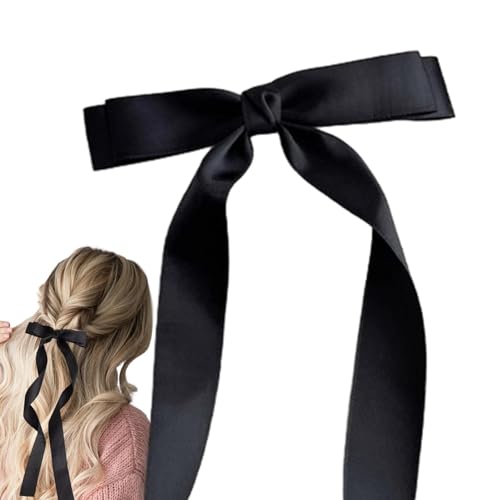 Honhoha Haarschleifen für Frauen,Haarschleifenclips für Frauen, Satinschleifenclip, Modischer süßer Haarschmuck mit Krokodilklemme, Haarschleifen-Haarspangen für Mädchen und Frauen von Honhoha