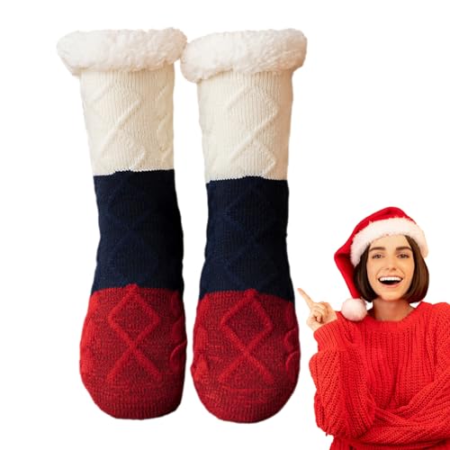 Rutschfeste Damensocken, Fuzzy-Bodensocken - Slipper-Socken für Damen | Bequeme lange Schlafsocken, Must-Haves für Männer, Kinder und Mütter nach der Geburt Honhoha von Honhoha