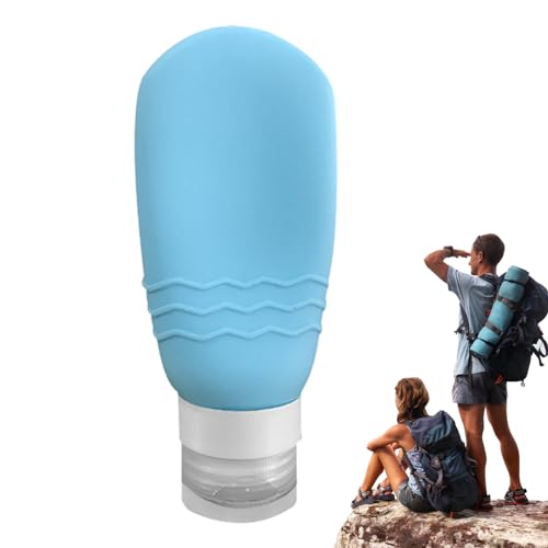 Silikonflaschen in Reisegröße - Umweltfreundliche Lotion-Nachfüllflaschen - Kosmetikzubehör für Gesichtsreiniger, Duschgel, Lotion, Handcreme Honhoha von Honhoha