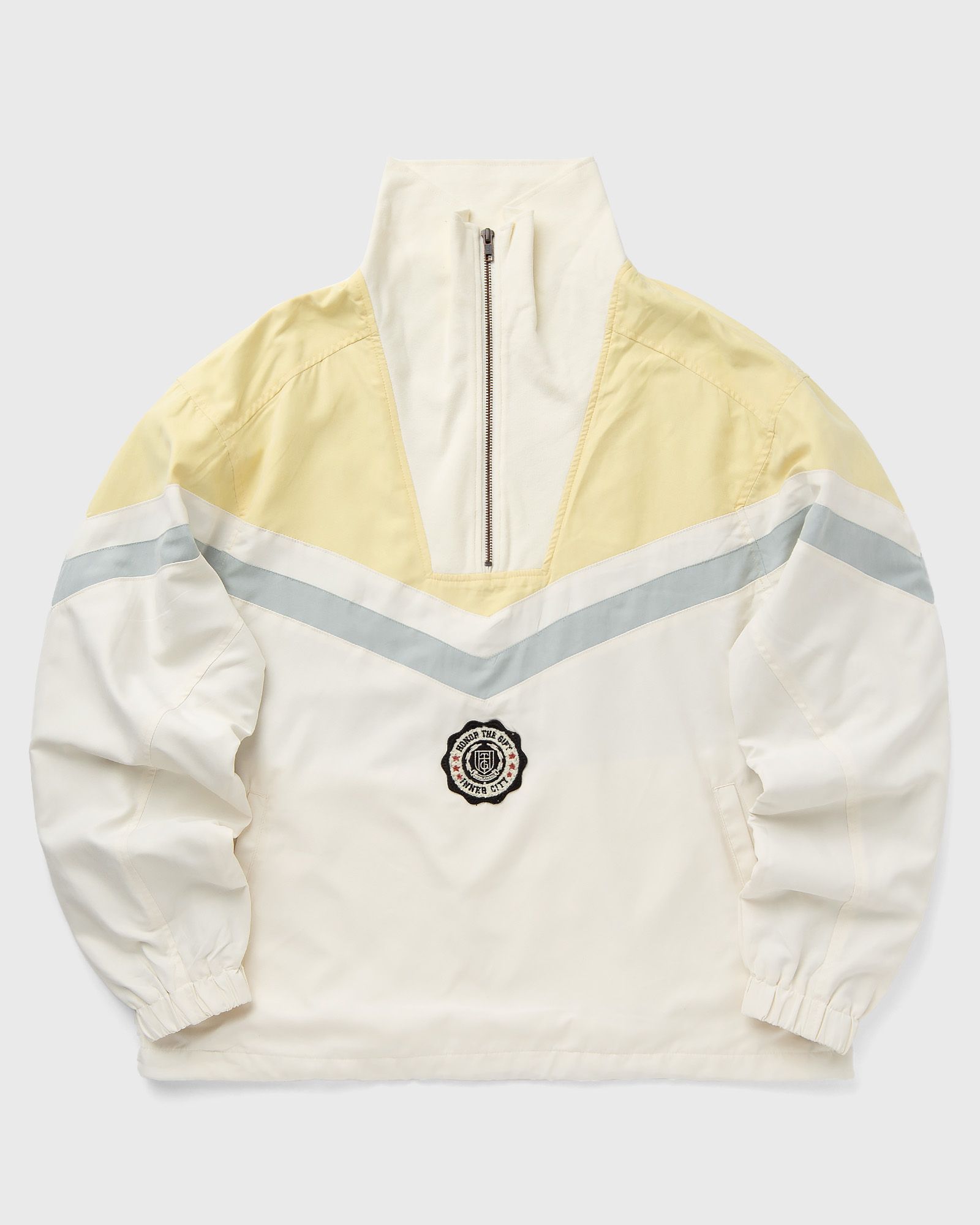 Honor The Gift BRUSH POLY TRACK ANORAK men Track Jackets yellow|beige in Größe:XL von Honor The Gift