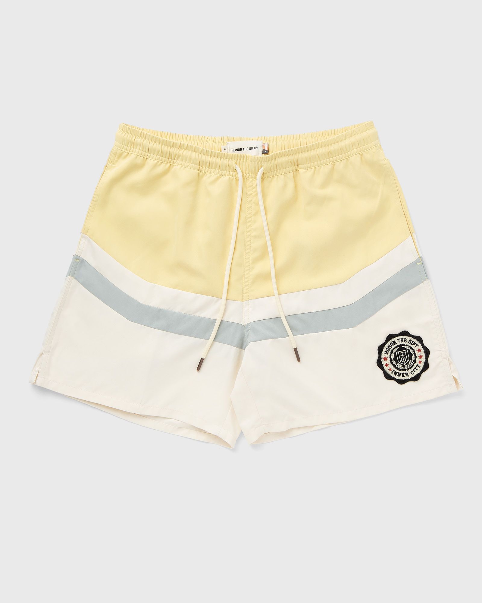 Honor The Gift BRUSHED POLY TRACK SHORT men Sport & Team Shorts yellow|beige in Größe:L von Honor The Gift