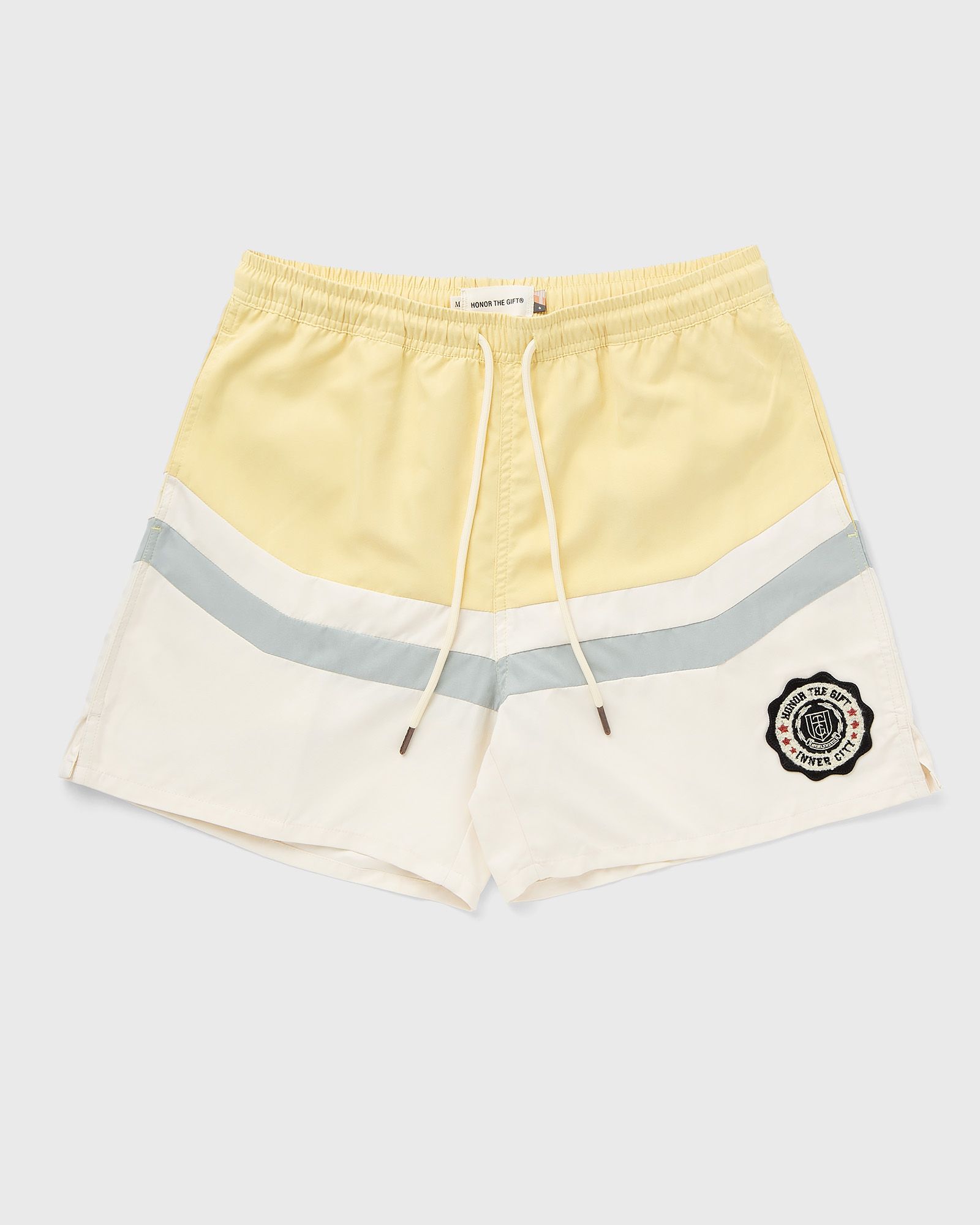 Honor The Gift BRUSHED POLY TRACK SHORT men Sport & Team Shorts yellow|beige in Größe:M von Honor The Gift