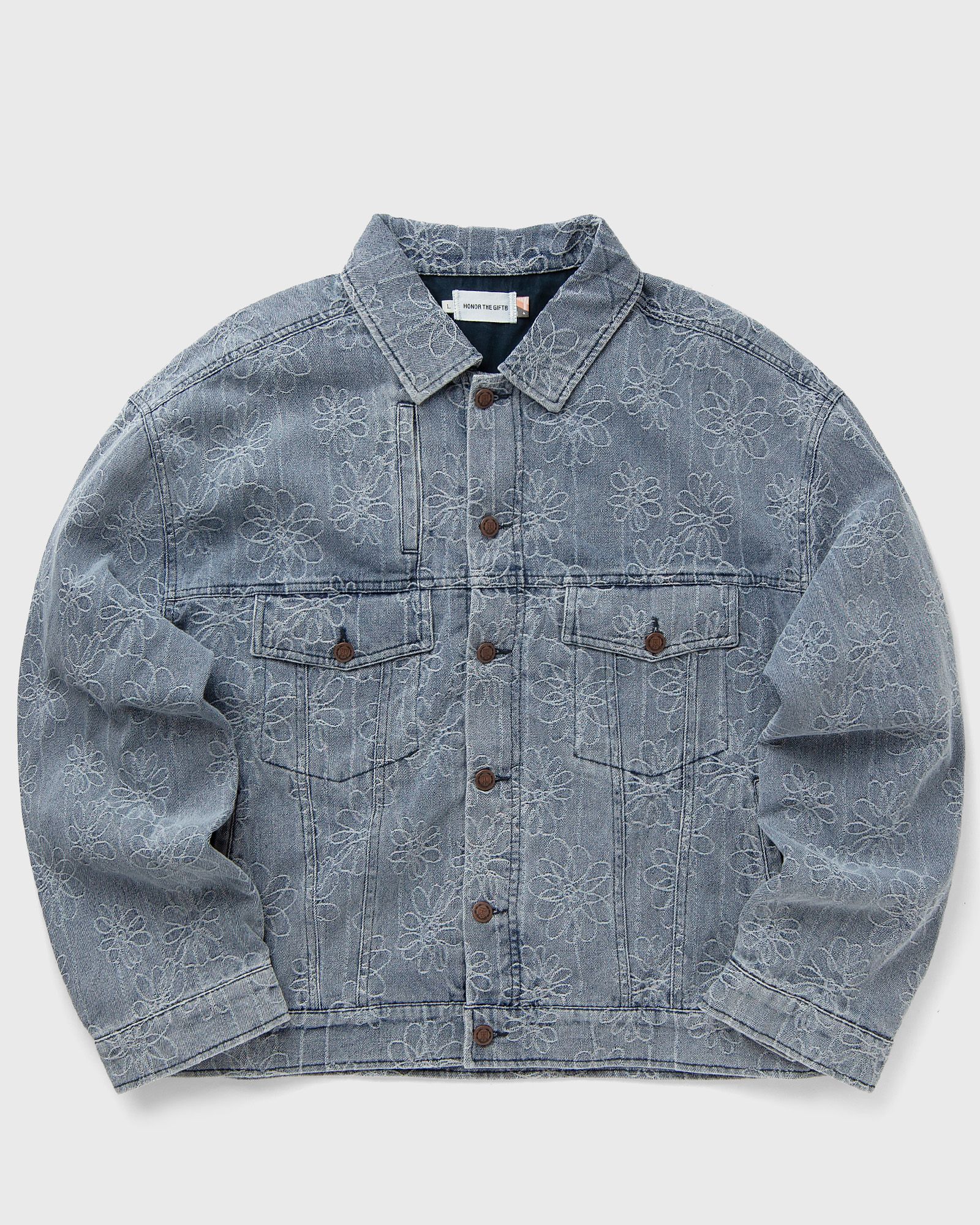 Honor The Gift FLOWER JACQUARD JACKET men Denim Jackets blue in Größe:XXL Honor The Gift FLOWER JACQUARD JACKET men Denim Jackets blue in Größe:XXL von Honor The Gift