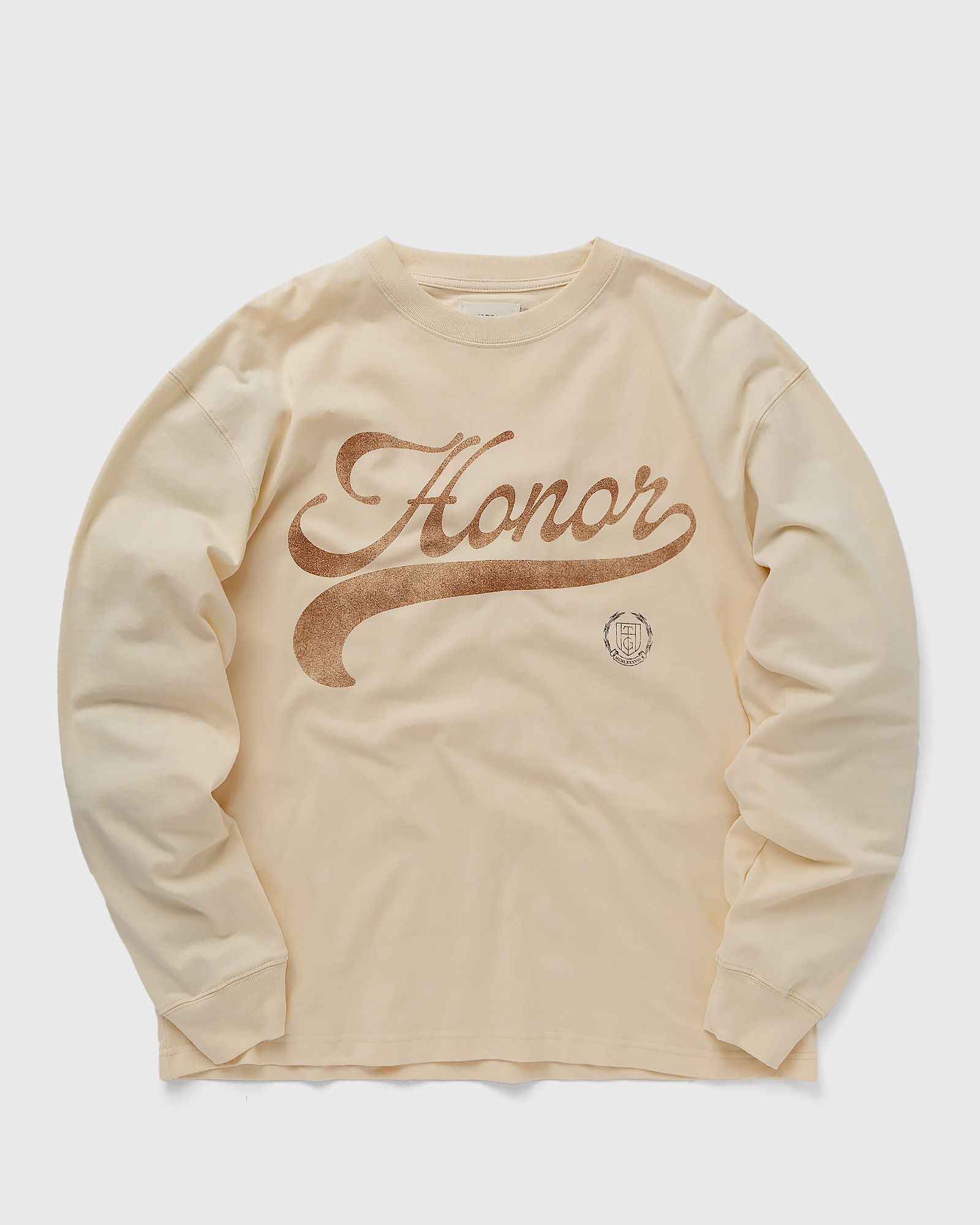 Honor The Gift HOLIDAY SCRIPT LS men Longsleeves beige in Größe:XL von Honor The Gift