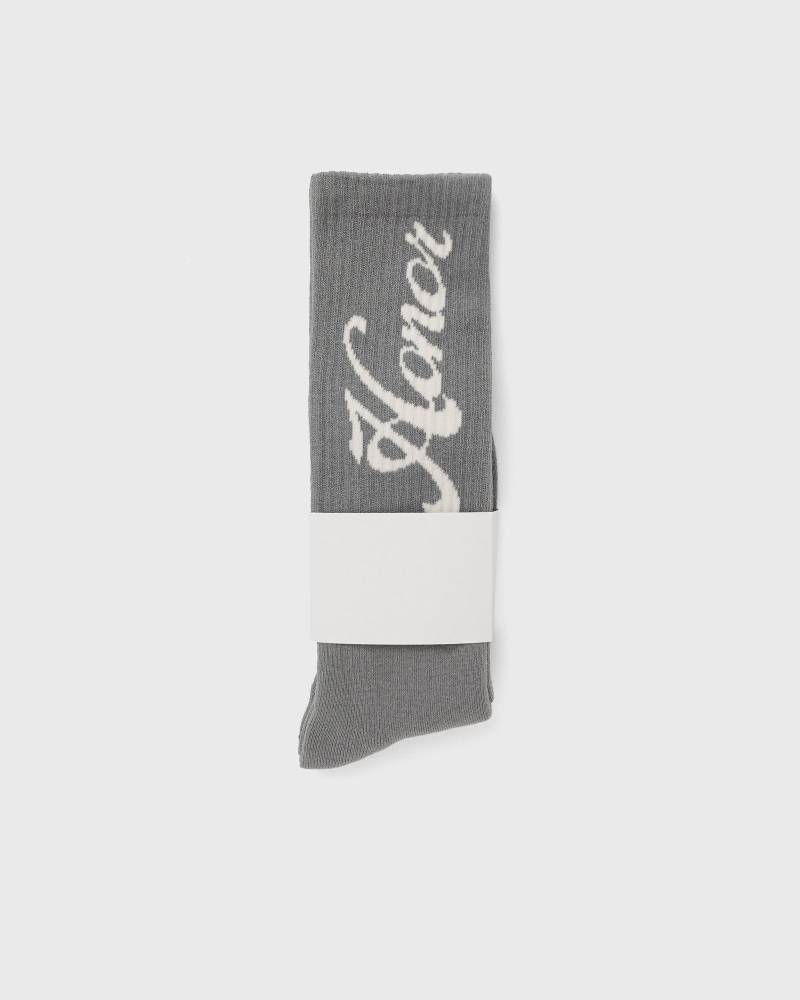 Honor The Gift HONOR SCRIPT RIBBED SOCK men Socks grey in Größe:ONE SIZE von Honor The Gift