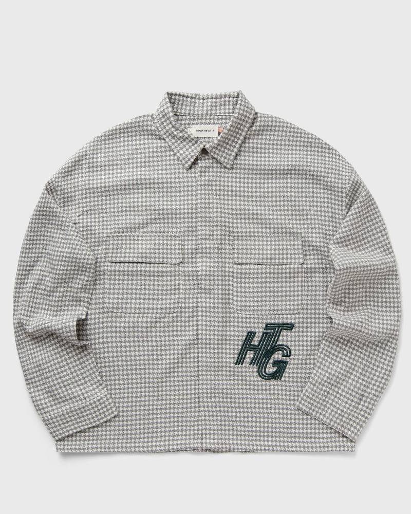Honor The Gift HOUNDSTOOTH HTG SHIRT men Overshirts beige in Größe:L von Honor The Gift