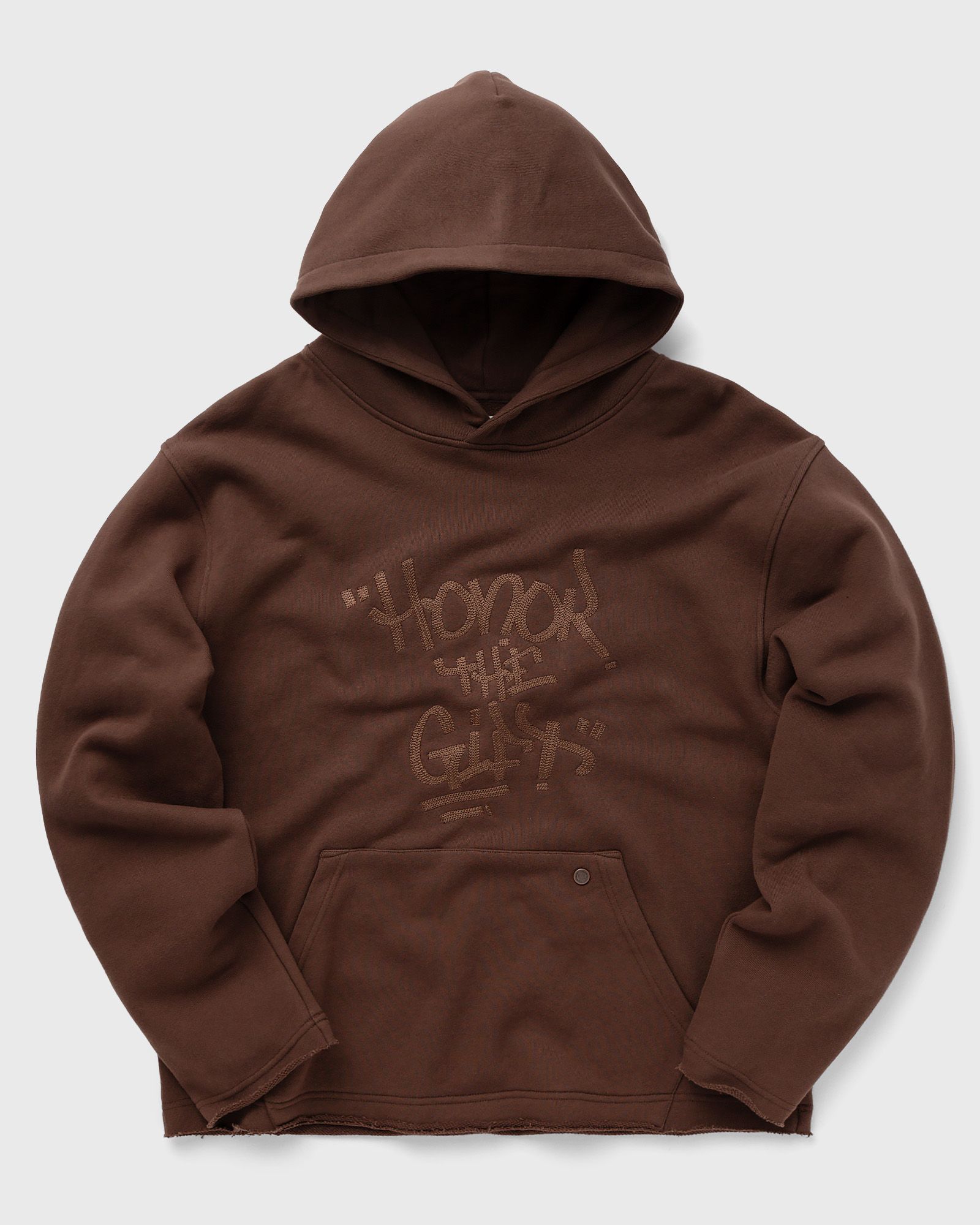 Honor The Gift SCRIPT EMBROIDERED HOODIE men Hoodies brown in Größe:XL von Honor The Gift