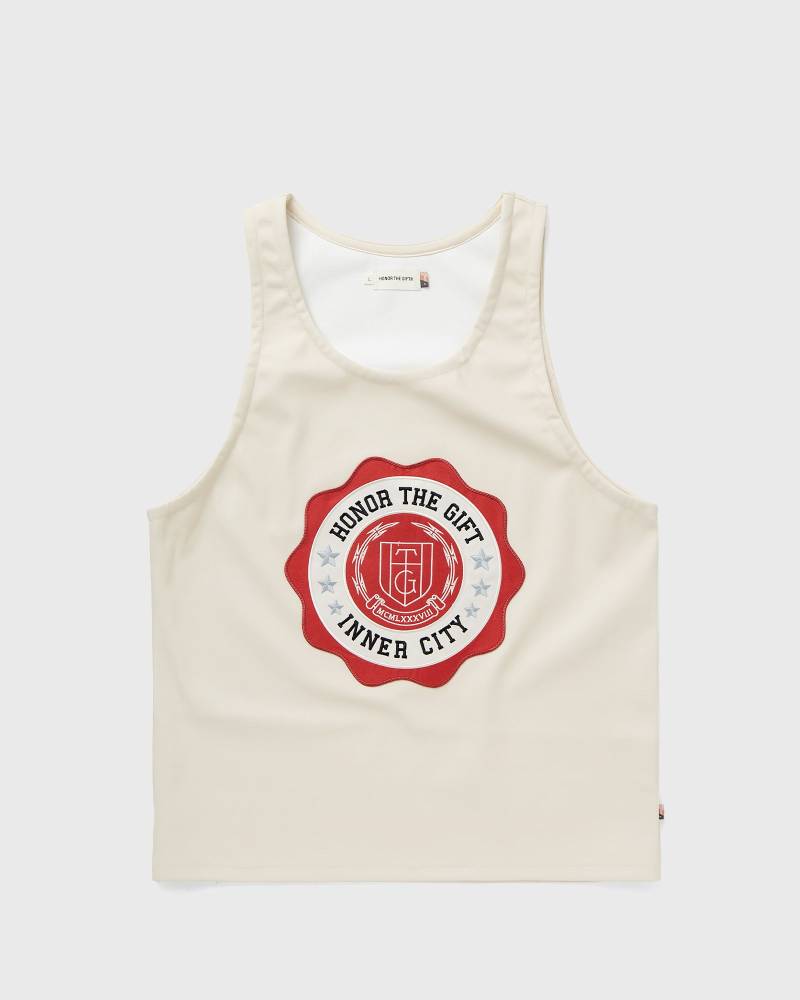 Honor The Gift VEGAN LEATHER TANK men Tank Tops beige in Größe:L von Honor The Gift