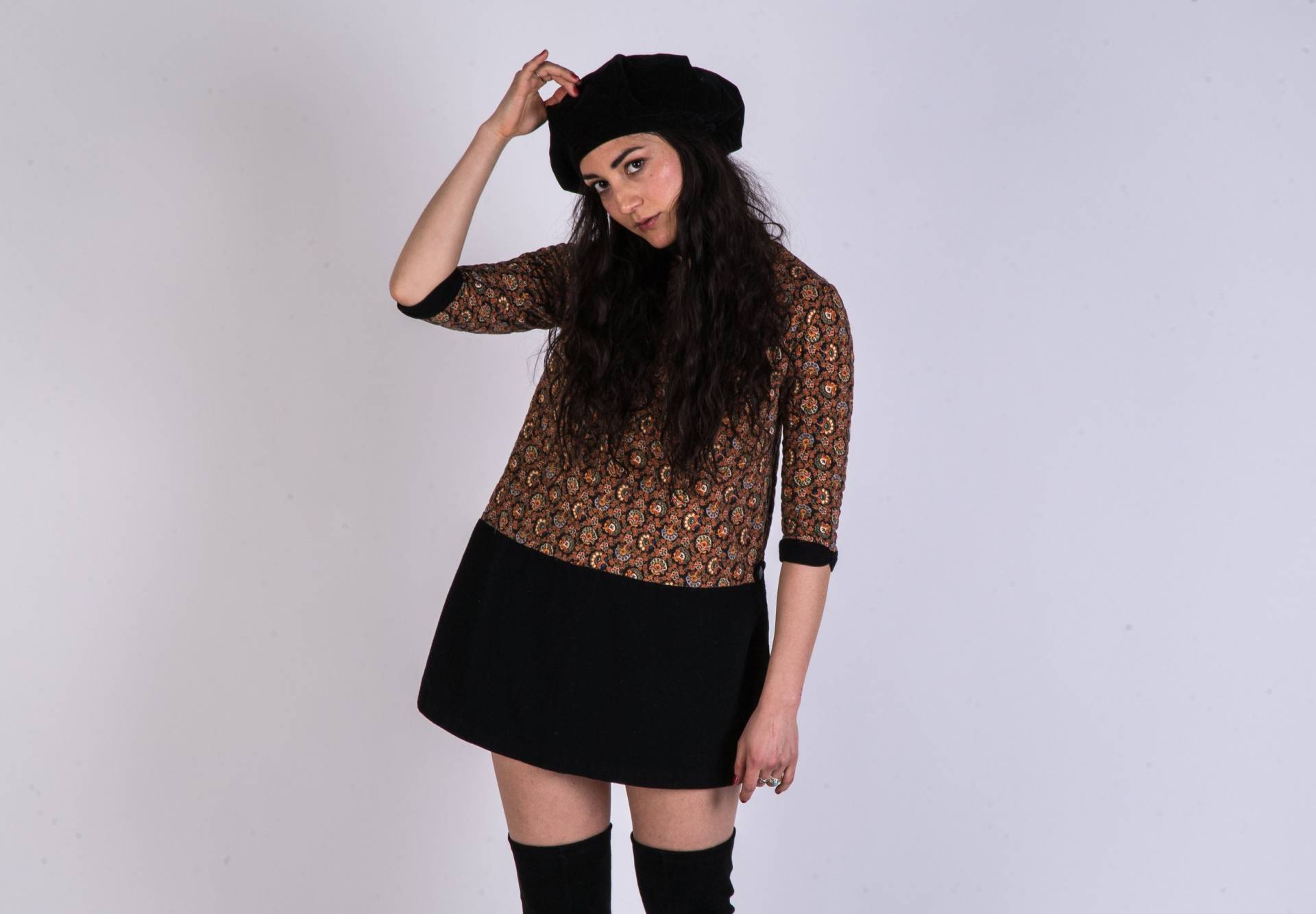 1960 Bardot Mod Minikleid 1960 Bardot Mod Minikleid von HoodHippieVintage