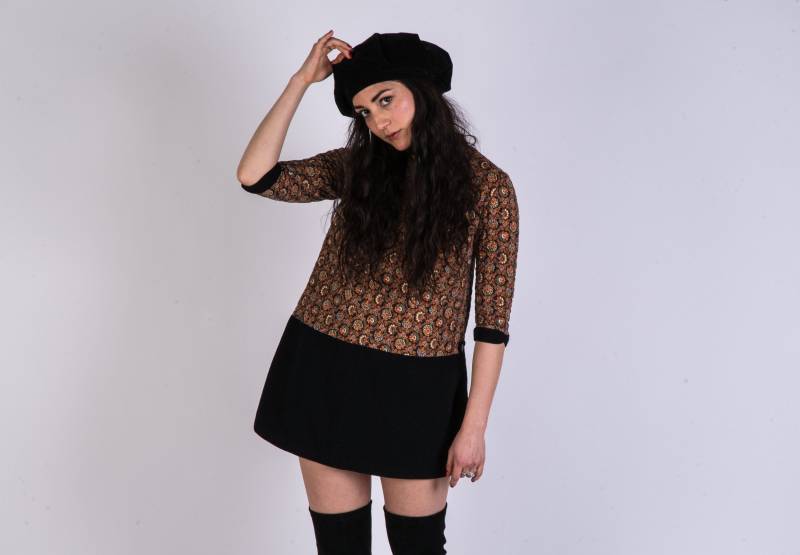 1960 Bardot Mod Minikleid 1960 Bardot Mod Minikleid von HoodHippieVintage