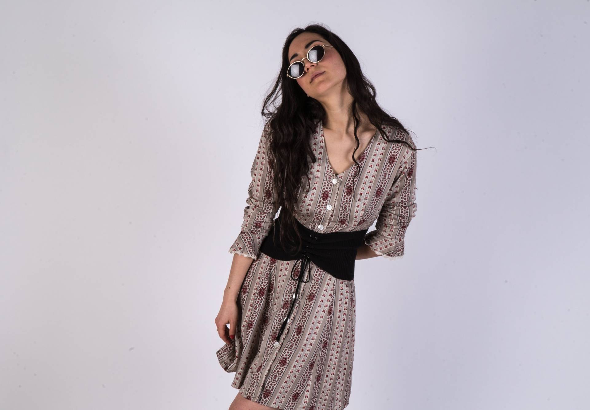 1990Er Jahren Denke Boho Grunge Dress 1990Er Jahren Denke Boho Grunge Dress von HoodHippieVintage