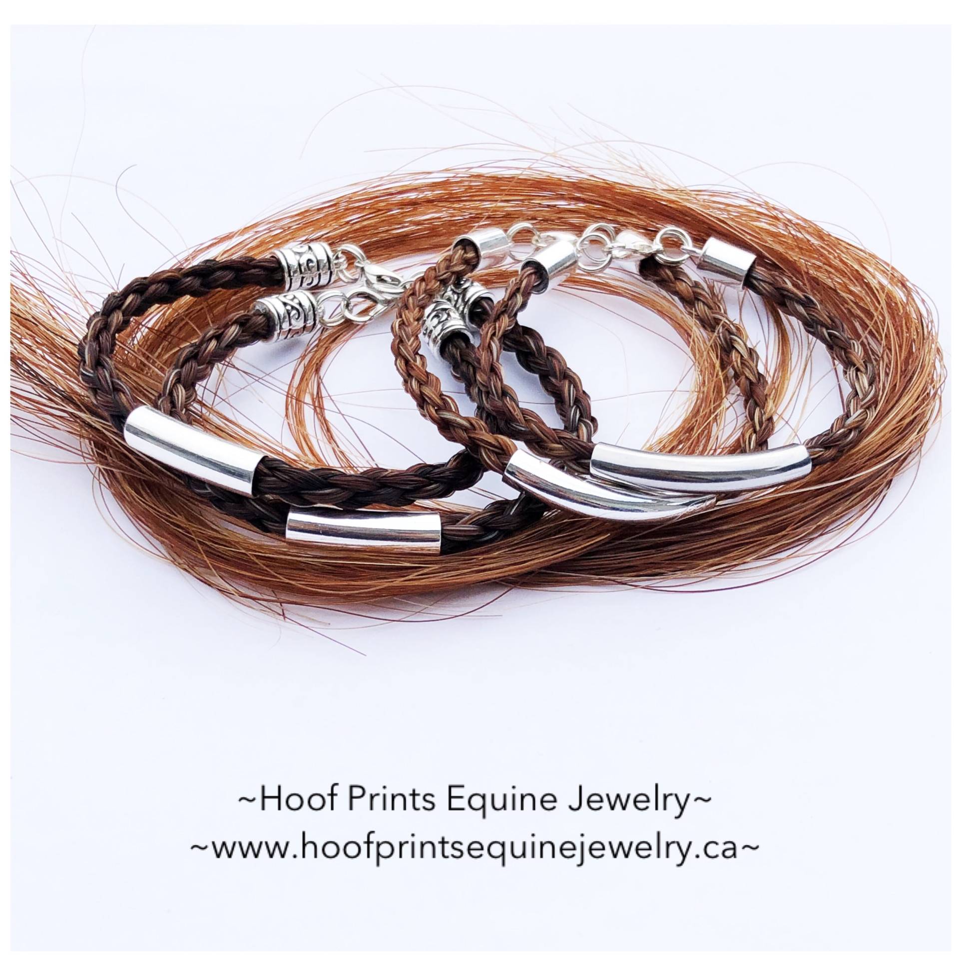 Armband Aus Pferdehaar Und Einem 925 Versilberten Akzentrohr Armband Aus Pferdehaar Und Einem 925 Versilberten Akzentrohr von HoofPrintsJewelry