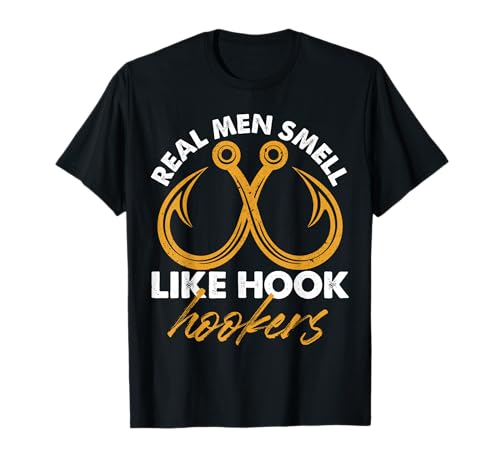Design: Echte Männer riechen nach Nutten T-Shirt von Hook Humor Designs