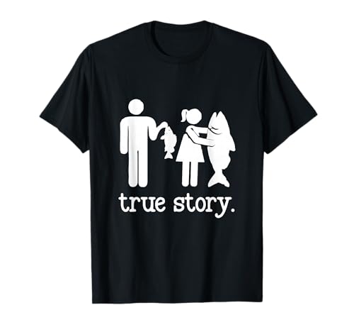 Lustiges Angeln für Männer Frauen True Story Fisherman T-Shirt Lustiges Angeln für Männer Frauen True Story Fisherman T-Shirt von Hook & Humor Apparel