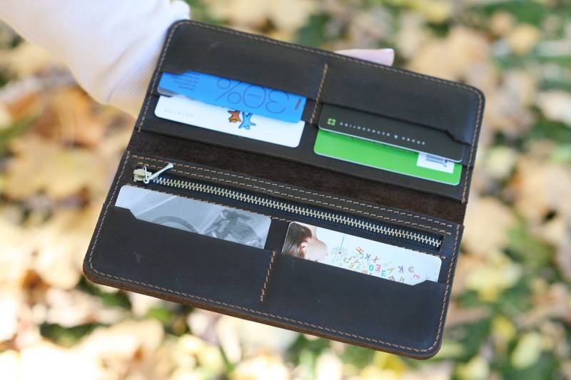 Handgefertigte Leder Geldbörse Vintage Accessoire von HookahLeather