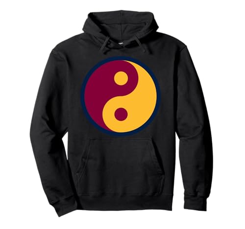 Kastanienbraunes und gelbes Yin-Yang, bunte Yin-Yang-Shirts für Herren Pullover Hoodie Kastanienbraunes und gelbes Yin-Yang, bunte Yin-Yang-Shirts für Herren Pullover Hoodie von Hoop Colors