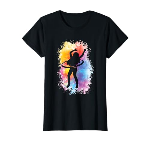 Hoop Mädchen Reifen Tänzerin Hoop Liebhaber Aquarell Hula T-Shirt Hoop Mädchen Reifen Tänzerin Hoop Liebhaber Aquarell Hula T-Shirt von Hoop Workout Exercise Hula Dance Gifts