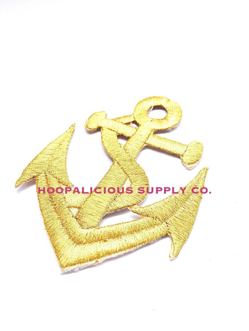 Bügelbild Anker Patch. Designer Inspiriert. Schwarz Rot Weiß. Hohe Qualität. Für Jeans, T-Shirts, Handtaschen, Schuhe. Schneller Versand Aus Den Usa von HoopaliciousSupplyCo