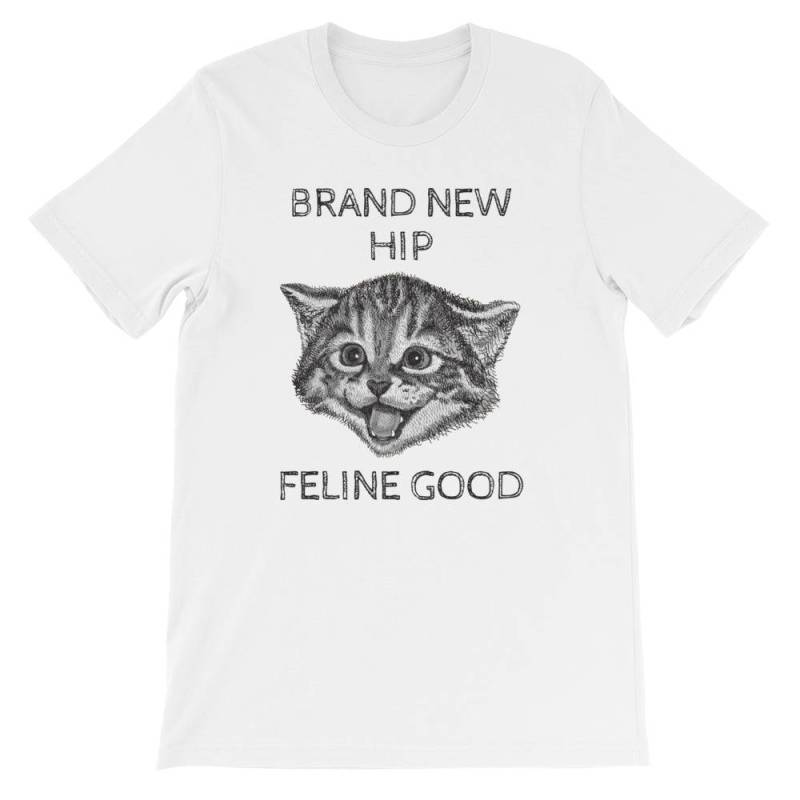 Hüfte Ersatz Katze Kurzarm Unisex T-Shirt Hüfte Ersatz Katze Kurzarm Unisex T-Shirt von HoopladaShop